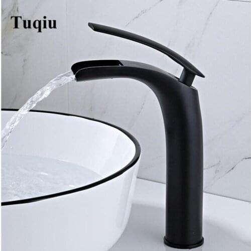 Basin Faucet Water Tap Bathroom Faucet Solid White Black Red Brass Chrome Gold Finish Single Handle Water Sink Tap Mixer
