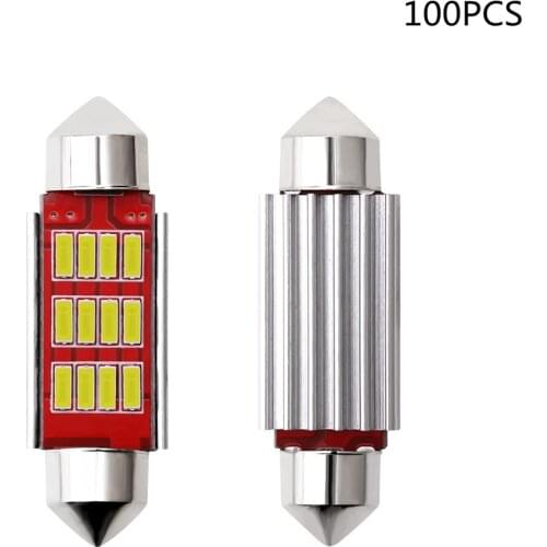 2PCS C5W LED CANBUS Festoon 36mm Error Free 4014 SMD LED Reading Doom Lamp for Audi A4 B6 B8 A3 Q7 TT 8n BMW E90 E60 E46 X5 E53