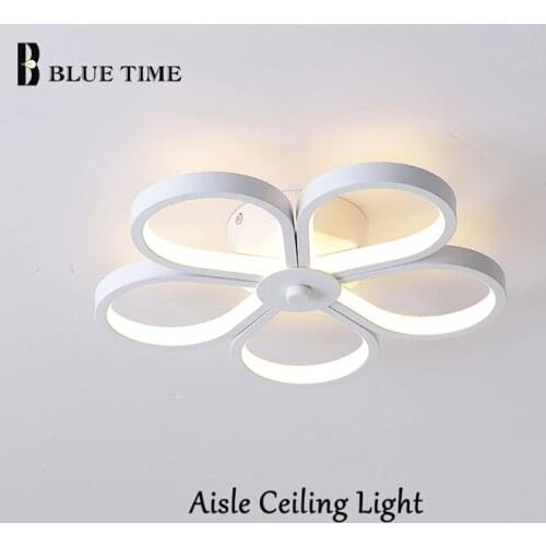 15W LED Chandelier White Metal Modern Chandelier Lighting Small Corridor Light Star Lamp Aisle Ceiling Mounted Light Luminaires