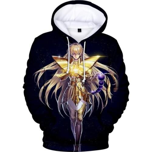 Saint Seiya Hoodies Fashion Cartoon Knights Of The Zodiac Hoodie Sweatshirt Men Women Hoodies Harajuku Streetwear Popular Hoodie