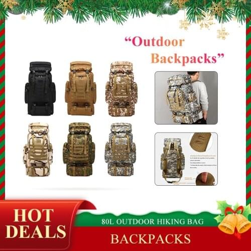 80L Capacity Men Army Military Tactical Large Backpack 3P Softback Outdoor Waterproof Bug Rucksack Hiking Camping Hunting Bags