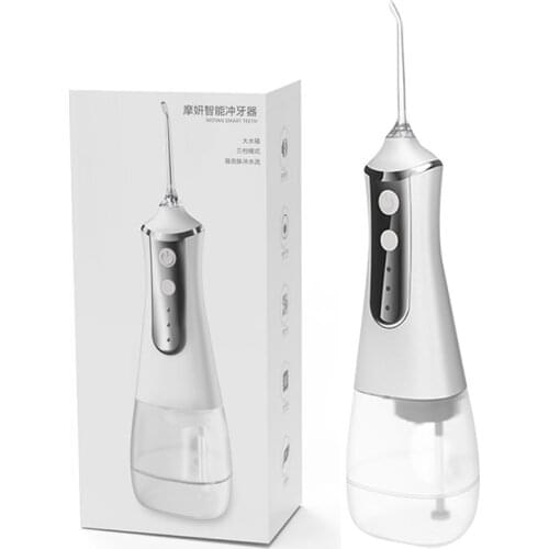 Water Flosser Cordless Teeth Cleaner Portable Dental Oral Irrigator With 3 Modes And Ipx7 Waterproof With 300ml Water Reservoir