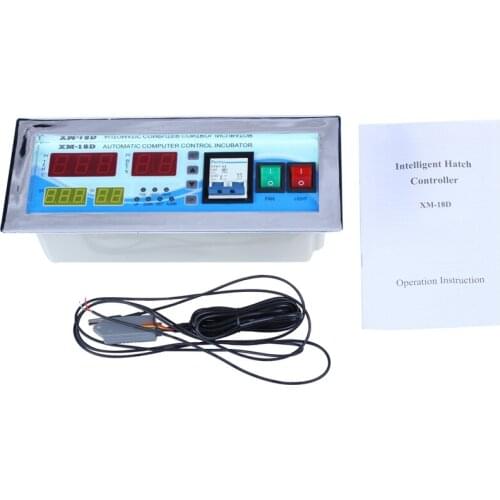 XM-18D Automatic Egg Incubator Controller Digital LED Temperature Controller Temperature Humidity Sensors Egg Hatcher Controller