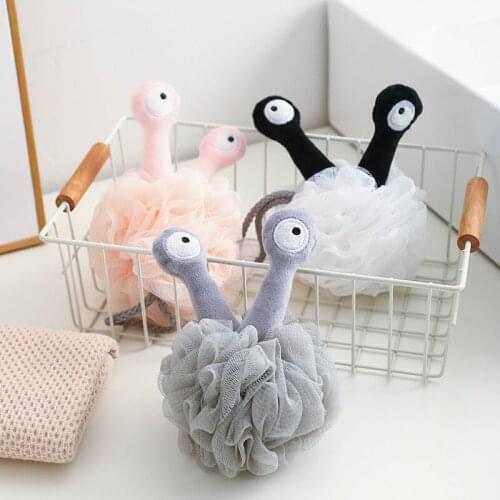 1PC Cute Snails Cartoon Large-Sized Bath Rubbing Bubble Bath Ball for Deep Cleaning Japanese-style Body Scrub Creative 2021 Ins