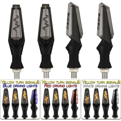 2/4Pcs LED Turn Signal Light Motorcycle Amber Turn Signals Built Flasher Relay Flashing LED Indicators Lamp Double-sided Blinker