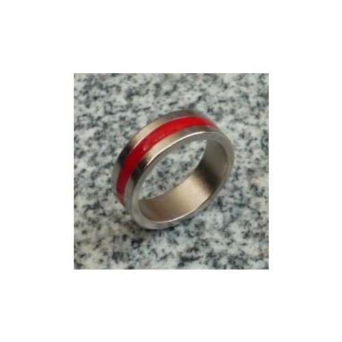 Free shipping 2 pcs/order Red Stripe Wizard PK Ring Magnetic (18mm/19mm/20mm) - Magic Trick,Magic Accessories,Magia Toys,Joke