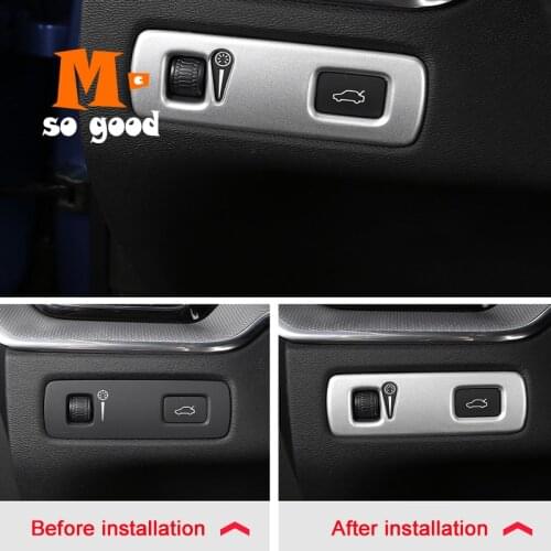 2018 2019 For Volvo XC60 Car Left Middle Control Box Decoration Cover Trim ABS Matte Auto Interior Accessories Styling Sticker
