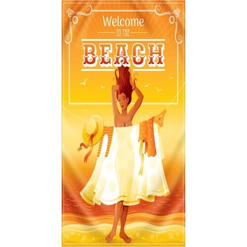 3D Digital Printed Beach Towel Microfiber Bath Towel Wholesale Can Be Customized To Map Bath Towel For Adults Bathroom Towel