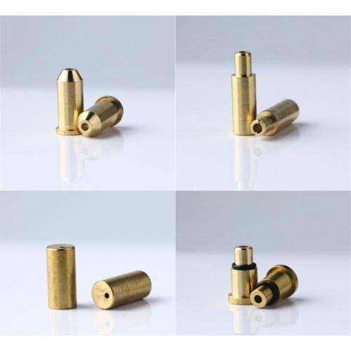 4pcs/Set Universal Brass Copper Nozzle Refill Butane Gas Adapter Fit For S.T Dupont Yellow/Red/Green/Blue Caps Lighter Wholesale