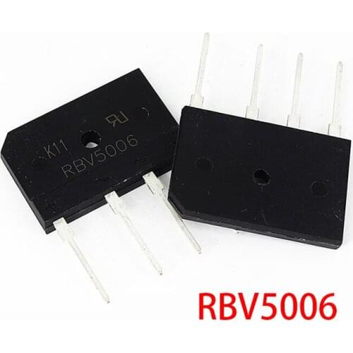 5pcs RBV5006 50A 600V DIP-4