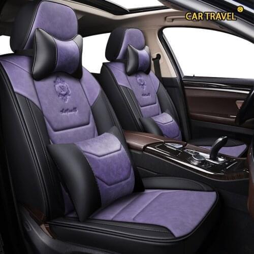 CAR TRAVEL leather car seat covers For jaguar xf f pace f-pace xj xe f-type xk e-pace car protector seats