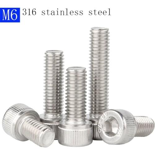 M6 x 1.0 316 stainless steel A4 - 70 ALLEN BOLT SOCKET HEAD CAP SCREWS DIN 912 bolts
