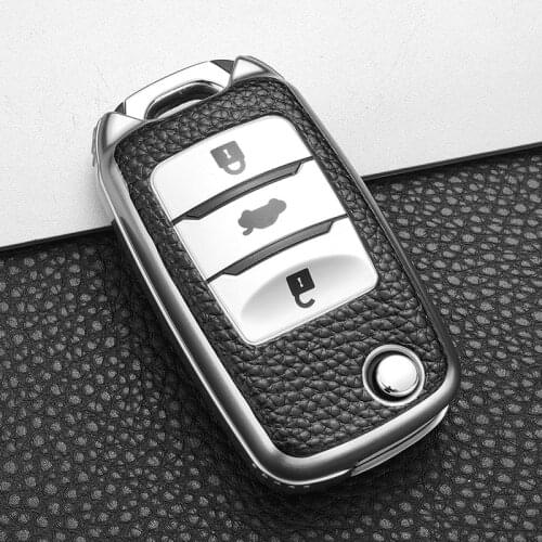 Car Key Case Cover For Changan CS75 V3 CS15 V5 V7 EADO CS35 Oushang A600 A800 Remote Keychain Shell Holder Bag PU TPU
