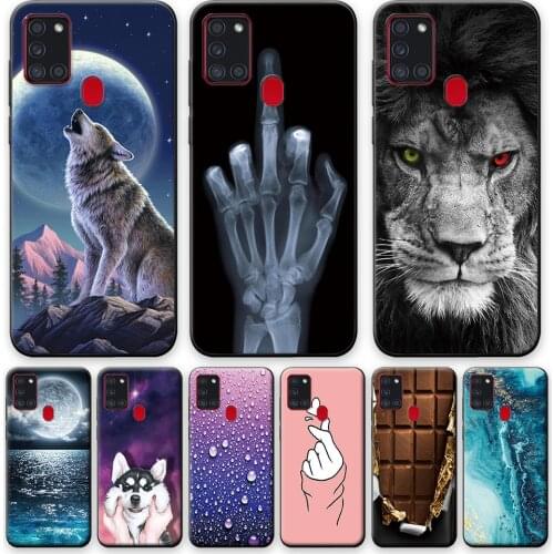 For Samsung A21s Case For Samsung Galaxy A21s Soft TPU Phone Case For Samsung A21s Silicone Cover For Samsung A21s Matte Bumper