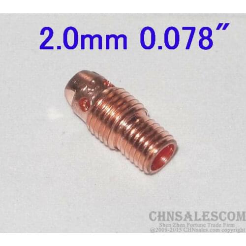CHNsalescom 10 pcs 13N27M Collet Body for Tig Welding Torch WP-9 WP-20 WP-25 2.0mm 4/51"