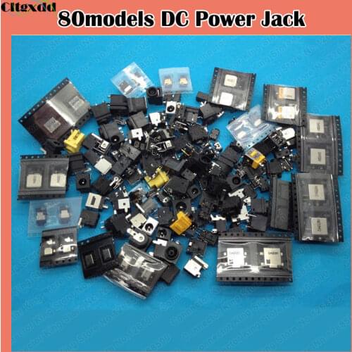 Cltgxdd 80models/80pcs Widely using Laptop/tablet/notebook DC Power Jack Socket Connector For Samsung/Asus/Sony/Nokia/Acer etc
