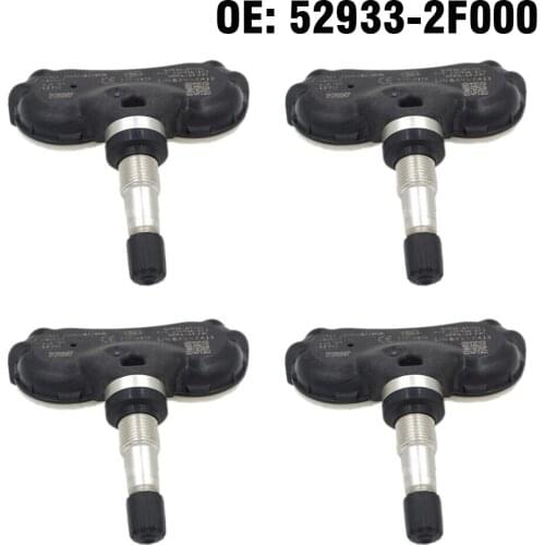 4 PCS Car Tire Pressure Monitor Sensor TPMS 52933-2F000 for KIA Sportage Rio III 3 Borrego Spectra 2007 2008 2009 2010 2011