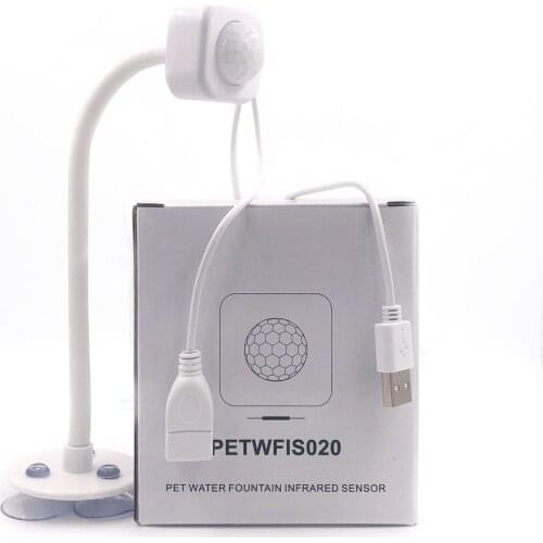Motion Sensor Cat Dog Water Fountain Filter Dispenser Motion Sensor Smart infrared Usb Universal pet Accessories Detector GYQ001