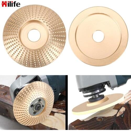 For Angle Grinder 4 inch Bore Sanding Wood Carving Tool Abrasive Disc Tool Wood Grinding Wheel Rotary Disc
