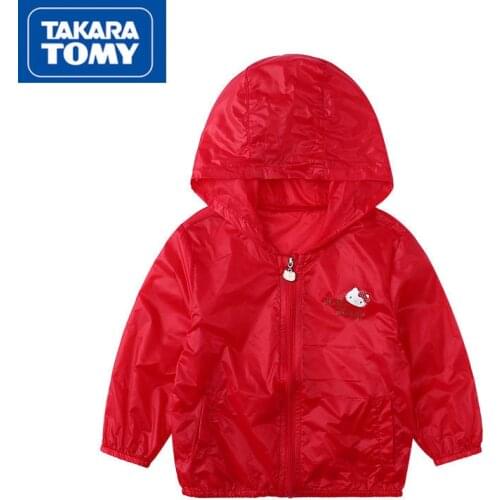 Takara Tomy Hellokitty spring and autumn fashion new style 2021 thin cute cartoon hooded casual sunscreen suit