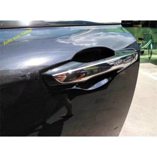 Lapetus ABS Chrome Exterior Refit Kit Car Door Doorknob Handle Strip Cover Trim 8 Pcs / Set Fit For Honda CRV CR-V 2017 - 2020
