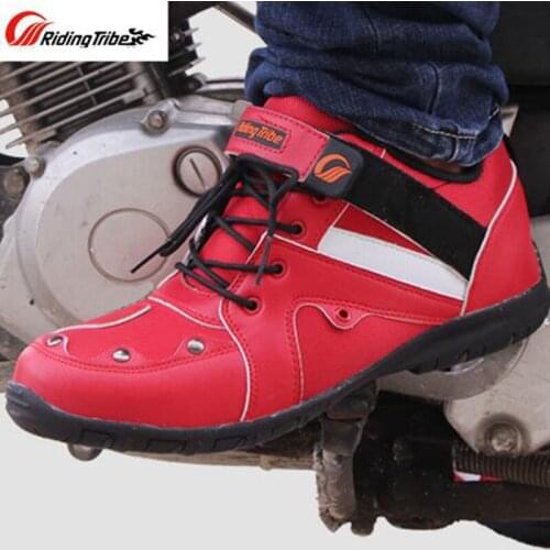 Summer Breathable cross-country Motorcycle riding boots Riding Tribe knight locomotive shoes racing short boots for women/men