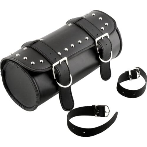 Motorcycle Bag Fashion ATV Scooter Leather Round Barrel Pouch Bag Tool Cool Auto Accessories Motorcycle Top Case Scooter