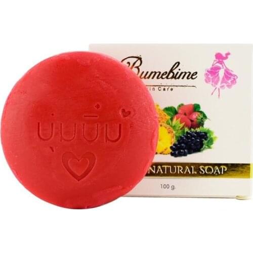 100g Natural Fruit Handmade Whitening Soap Fast Brighten Skin Fruit Extract Removal Dark Spot Nourishes Soap