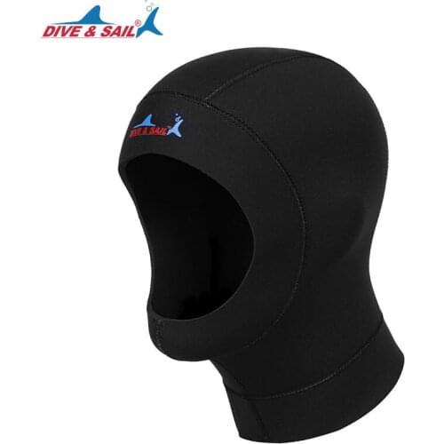 DIVE&SAIL Scuba Diving Cap 1mm/3mm/5mm Neoprene Scuba Snorkeling Diving Hoods Mask Swimming Cap Diving Hat