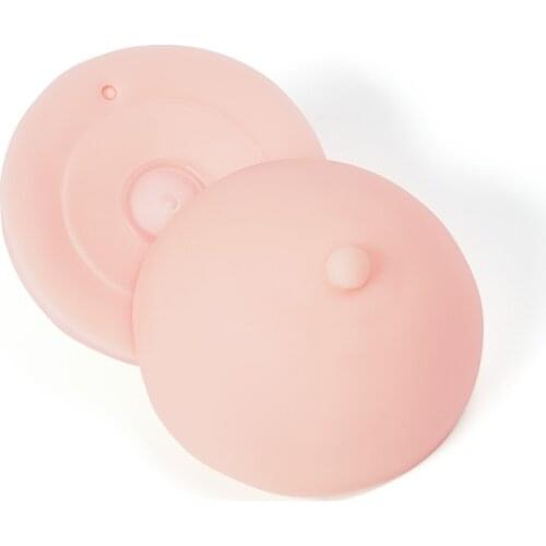 Beginners 1 Pair 3D Tattoo Areola Practicing Skin Silicone Fake Breasts With Tips Chest Pleural Mould For Permanent Makeup Tool