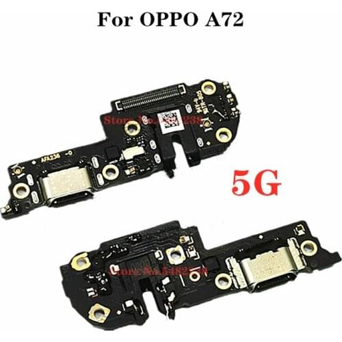 Original USB Charging Port Dock MIC Audio Flex Cable For OPPO A72 5G Charge Plug With Microphone Board Earphone/Headphone Jack