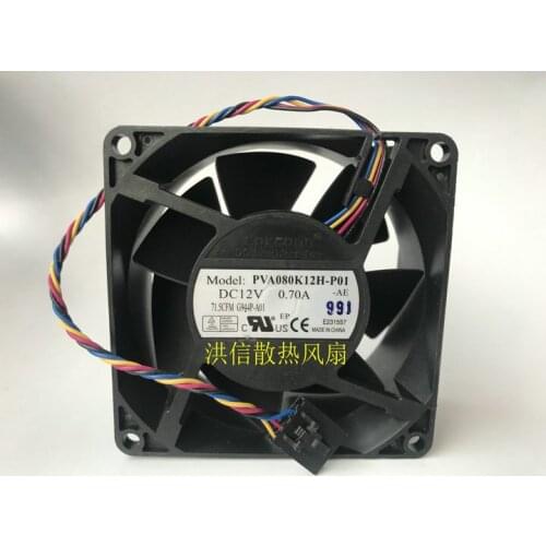 Original Foxcoon 8038 pva080k12h-p01 12V 0.70a 4-wire cooling fan