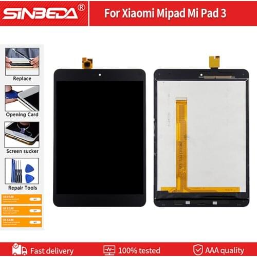 Original 7.9"LCD For Xiaomi Mipad Mi Pad 3 LCD Display Touch Screen Digitizer Glass Sensor For Xiaomi Mipad 3 LCD Replacement