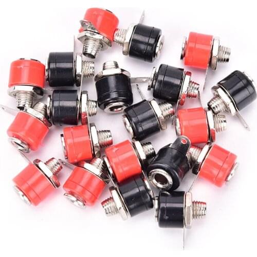 4mm Banana Socket Jack For Banana Plug Terminal Connector 20Pcs