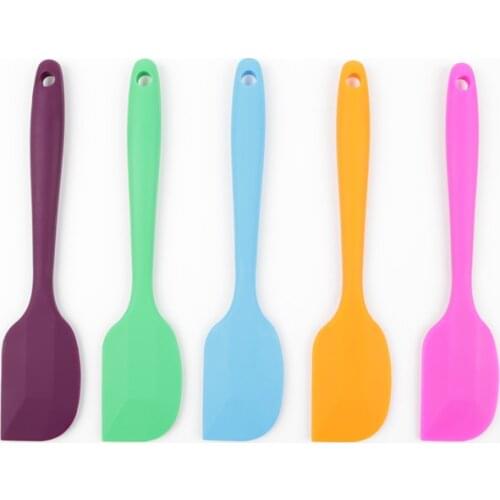 Large Resistant High Temperature Integrated Silicone Scraper Cream Spatula Cake Molds Biscuit Baking Tools 5pcs/lot D693