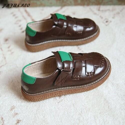 Mori Girl Big Head Doll Shoes Comfortable Platform Flat Shoes Round-Toe College Style Jk Uniform Shoes Retro Casual Women Shoes