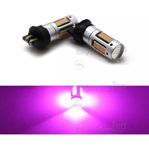 YaaGoo Purple Pink DRL For BMW F30 3 Series Fog Light Bulb 30SMD PW24W