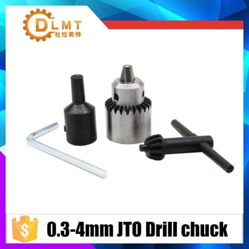 Micro Motor Drill Chucks Clamping 0.3-4mm Jt0 Taper Mounted Drill Chuck With Chuck Key 3.17mm 2.3mm 4mm 5mm 6mm 8mm