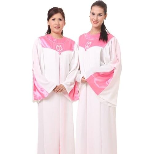 Church Gospel Choir Robe Gown Blue Pink Bible gown robe wear Clothes european version of the Bible costume women garment
