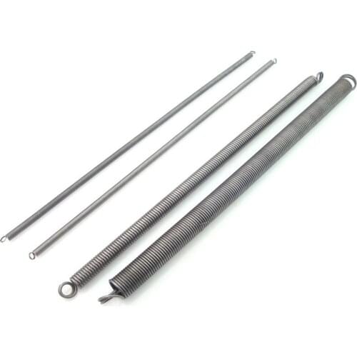 1PCS L Type ，Dual Ring Carbon Steel Tension Spring ，Wire Diameter 4mm Outer Diameter 22-40mm Length 300mm