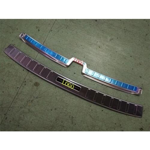 2PCS high quality 304 stainless steel Rear bumper Protector Sill Auto parts For Volvo XC60 2018-2020 Car styling