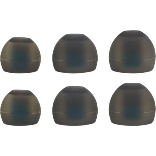 3 pairs Universal IEM Domes Earplug Replacement Soft Silicone Earphone Ear Plug Eartips S M L size