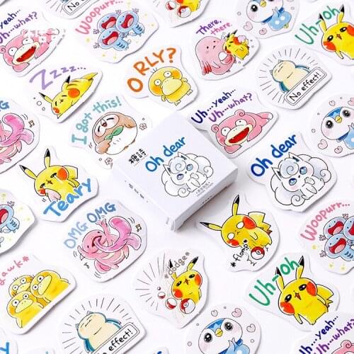 AAGU 45PCS/Pack Box Package Cartoon Fairy Pet Paper Decorative Sticker Scrapbooking Bullet Journal Stationery Sticker Cute
