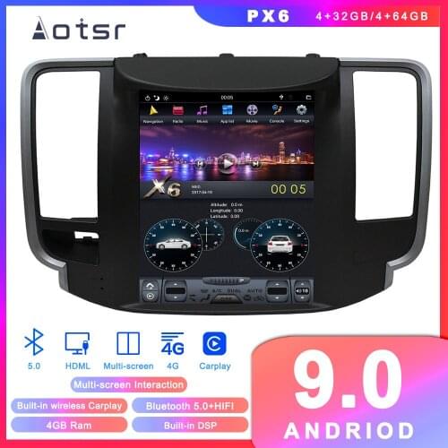 Tesla PX6 Android 9 Car DVD player GPS Navigation For Nissan Teana 2008-2011Car radio stereo Coche Multimedia player Head unit