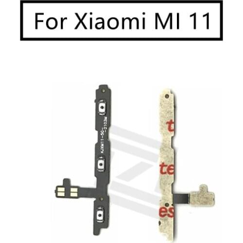 For Xiaomi Mi 11 Power Volume Side Key Button Flex Cable ON OFF Switch Flex Cable Replacement Repair Parts Test QC
