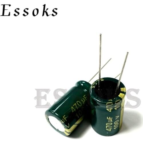 5pcs Electrolytic Capacitor 100V470UF 100V 470UF 16X20 16X25 mm High Frequency Low ESR Aluminum Capacitors