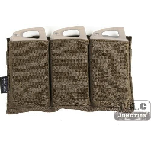 Emerson RANGER GREEN Tactical Triple Open Magazine Pouch High Speed MOLLE Top 5.56 Rifle Fast Draw MOLLE / PALS Magazine Holster