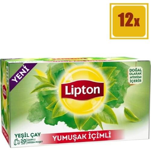 GREAT FRIEND Lipton Green Tea Soft Drink Set of 20 & 12 FREE SHİPPİNG