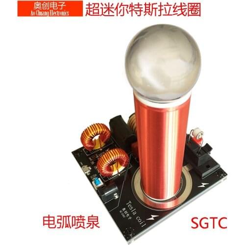Artificial Lightning Tesla Coil Arc Fountain Sgtc Scientific Experiment Equipment Light-up AC-Z407