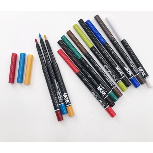 Lip Liner Pencil Long-lasting Makeup Tools 12 Colors Eyeliner No Booming